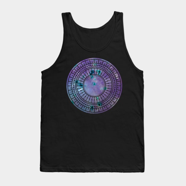 Purple galaxy mandala Tank Top by Unelmoija